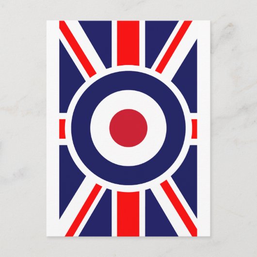 Union Jack Mods England Target Briefkaart (Voorkant)