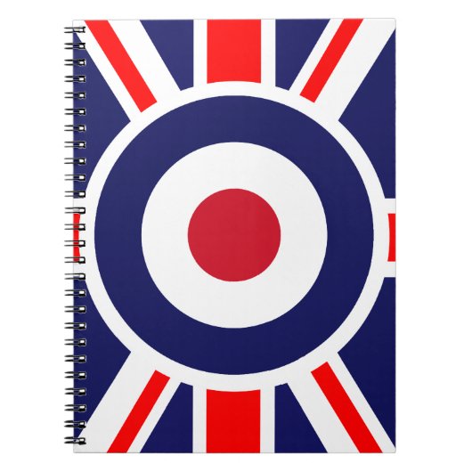Union Jack Mods England Target Notitieboek (Voorkant)