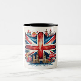 Union Jack Mok met iconische Britse bezienswaardig