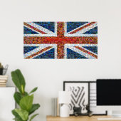 Union Jack Montage - Groot Poster (Thuiskantoor)