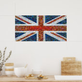 Union Jack Montage - Groot Poster (Keuken)