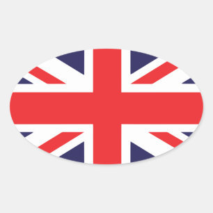 Union Jack Ovale Sticker