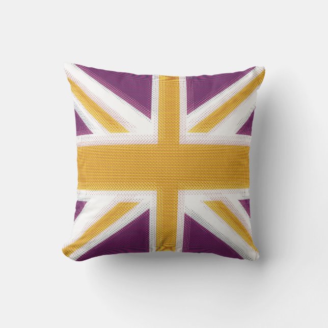 Union Jack Paars Kussen (Voorkant)