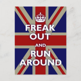 Union Jack Parody Briefkaart
