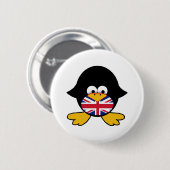 Union Jack Penguin Ronde Button 5,7 Cm (Voorkant /achterkant)