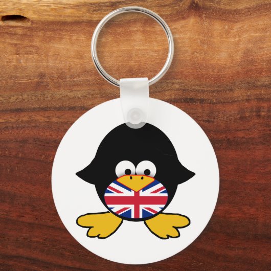 Union Jack Penguin Sleutelhanger (Voorkant)