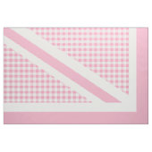 Union Jack Pink Gingham Pattern Stof (Fat Quarter)