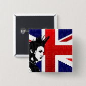 Union Jack Punk Button (Voorkant /achterkant)