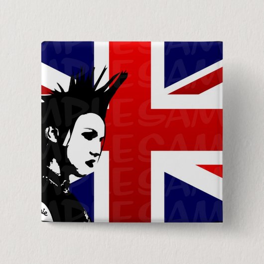 Union Jack Punk Button (Voorkant)