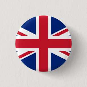 "UNION JACK" RONDE BUTTON 3,2 CM