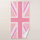 Union Jack rose/drapeau (Serviette de bain)