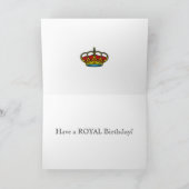 Union Jack Royal Crown London Carte d'anniversaire (Intérieur)