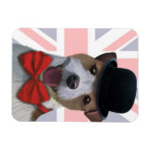 Union Jack Russell Magneet (Horizontaal)