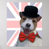 Union Jack Russell Poster (Voorkant)