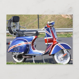 Union Jack Scooter-Briefkaart Briefkaart