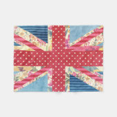 Union Jack | Shabby Chic Fleece Deken (Voorkant (Horizontaal))