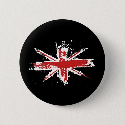 Union Jack Splatter Button (Voorkant)