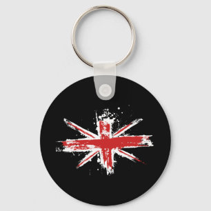 Union Jack Splatter Sleutelhanger