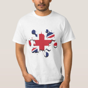 Union Jack splatter T-shirt