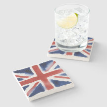 Union jack stenen onderzetter