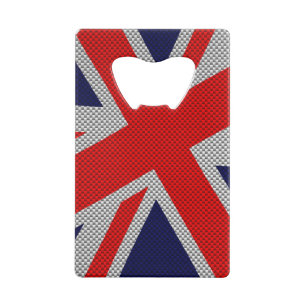 Union Jack sur des couleurs de style de fibre de