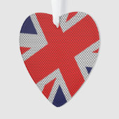 Union Jack sur les couleurs de fibre de carbone (devant)