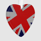 Union Jack sur les couleurs de fibre de carbone (devant)