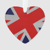 Union Jack sur les couleurs de fibre de carbone (dos)