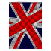 Union Jack sur l'impression en fibre de carbone (Devant)