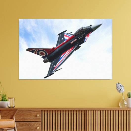 Union Jack Typhoon Canvas Afdruk (Insitu (Woonkamer))
