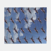 Union Jack Typhoon Fleece Deken (Voorkant (Horizontaal))