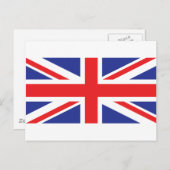 Union Jack UK Flag Briefkaart (Voorkant / Achterkant)