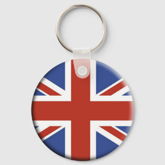 Union Jack UK Flag Circle Design. Sleutelhanger