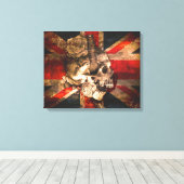 Union Jack UK Flag Gothic Canvas Afdruk (Insitu (Houten vloer))