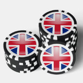 Union Jack UK Flag Pokerchips (Opstapeling)