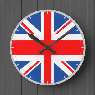 Union Jack UK Flag Ronde Klok