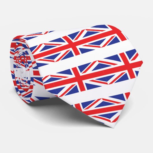 Union Jack UK Flag Stropdas (Opgerold)