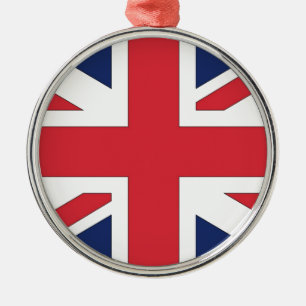 Union Jack, Unievlag van Great Britian Metalen Ornament