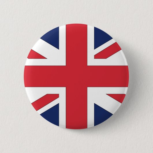 Union Jack, Unievlag van Great Britian Ronde Button 5,7 Cm (Voorkant)