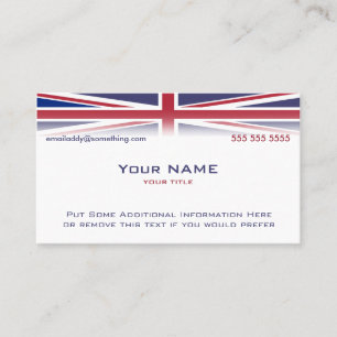 Union Jack versie 2 Visitekaartje