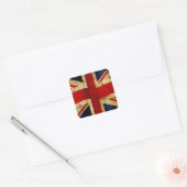 Union Jack Vierkant Sticker (Envelop)