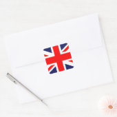 Union Jack Vierkante Sticker (Envelop)