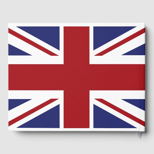 Union Jack vlag Britse bruiloft Gastenboek (Achterkant)
