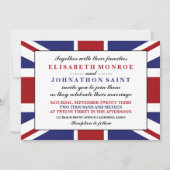 Union Jack vlag Britse bruiloft Kaart (Voorkant)