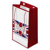 Union Jack vlag Britse bruiloft Klein Cadeauzakje (Voorkant Gekanteld)