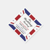 Union Jack vlag Britse bruiloft Servet (Hoek)