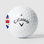 Union Jack Vlag css gbcnt Golfballen (Logo)