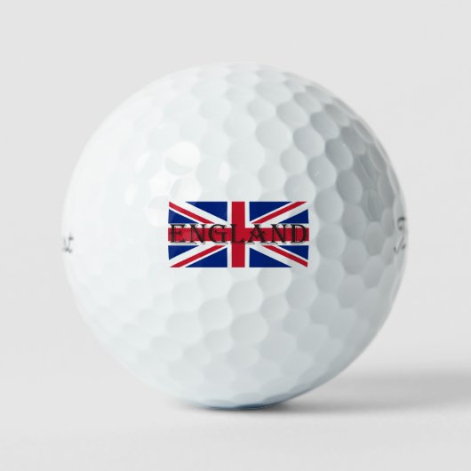 Union Jack Vlag Engeland tpv1 gbcnt Golfballen (Voorkant)