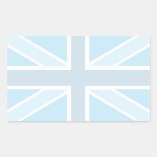 Union Jack Vlag in Blauwe Stickers