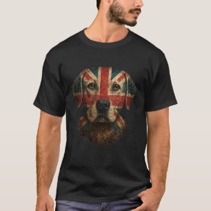 Union Jack Vlag Labrador Retriever Groot-Brittanni T-shirt
